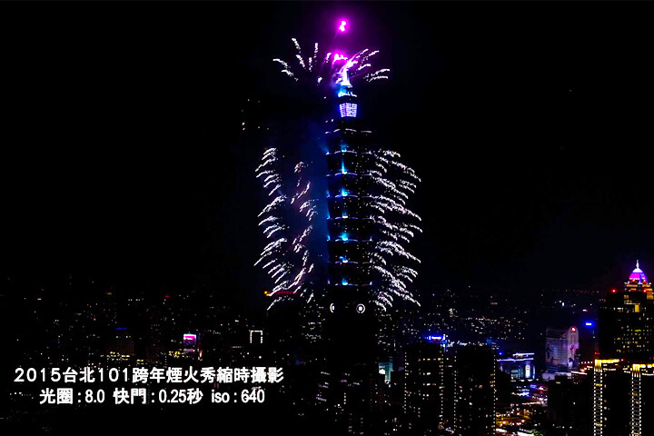 2015台北101跨年煙火秀