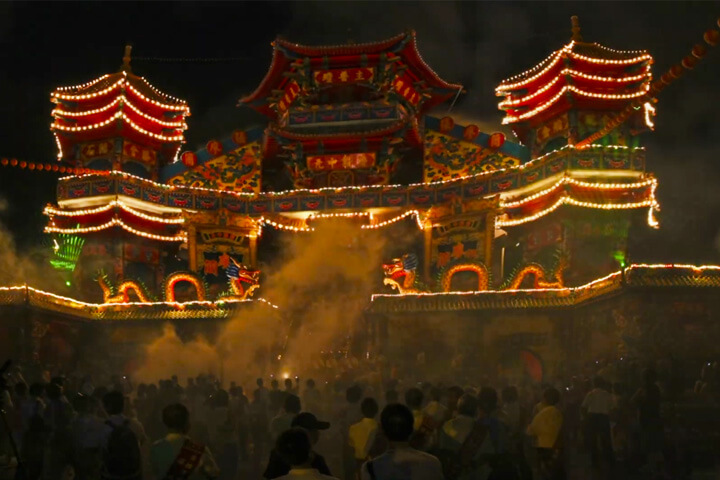 基隆中元祭祖普璮燈光秀