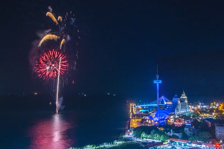 2020淡水漁人碼頭七夕情人節煙火秀