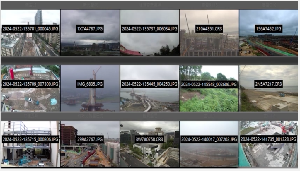 縮時攝影遠端監控系統各記錄點整合影像